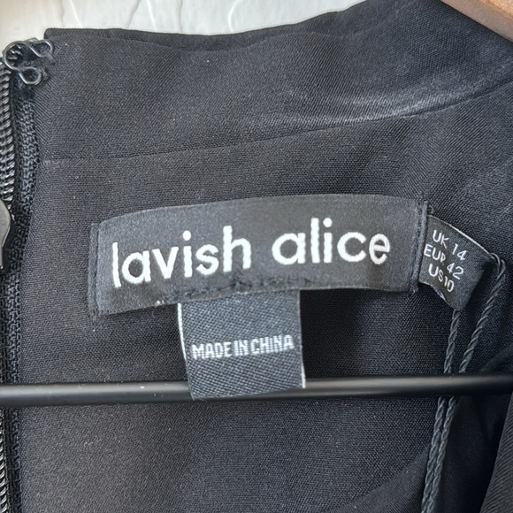 NWT Lavish Alice Corset Tux Mini Dress in Black Size 10 - Picture 7 of 9